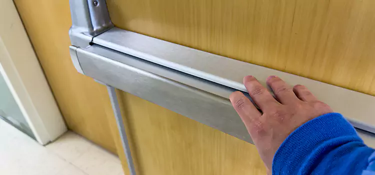 Installing a Push Bar on a Door College Station